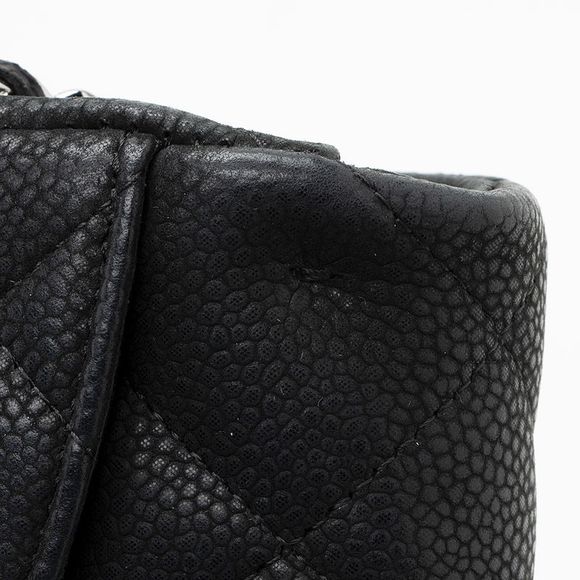 Chanel Matte Caviar Leather Chain Flap Clutch Bag - Picture 11 of 14
